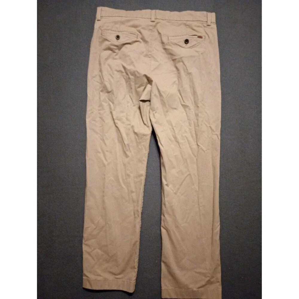 Chaps 32x30 Pants Khaki Straight Fit Flex Waist Stretch